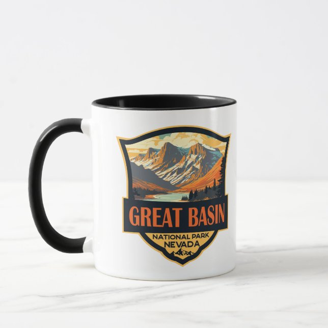 Mug Illustration du parc national Great Basin Art de v (Gauche)