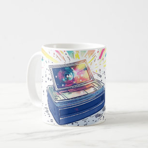 Mug Illustration d'un appareil photo instantané de sty