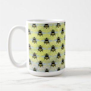 Mug Illustration d'un essaim de bourdons à miel