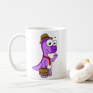 Mug Illustration D'Un Homme D'Affaires Pachycéphalosau