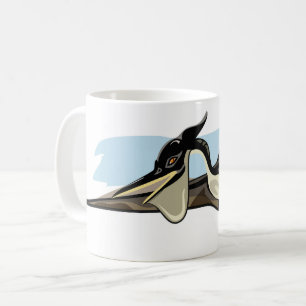 Mug Illustration D'Un Pteranodon Dinosaure.