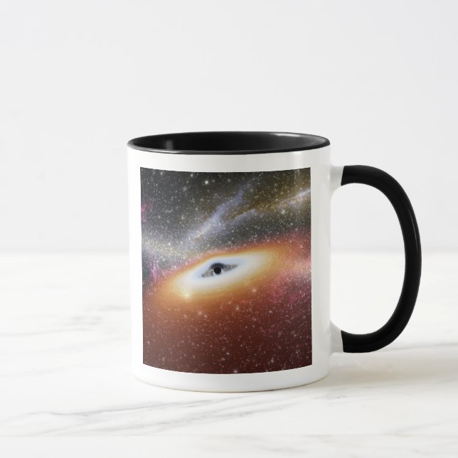 Mug Illustration d'un trou noir supermassif (Droite)