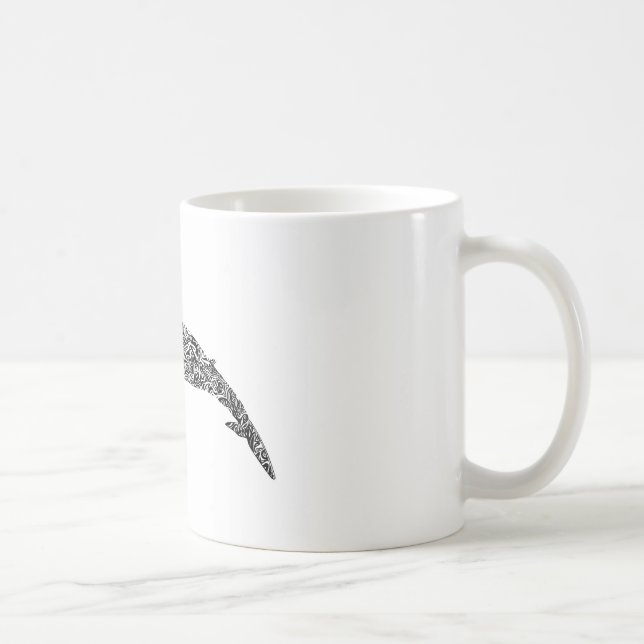 Mug Illustration graphique tribale de petite baleine (Droite)