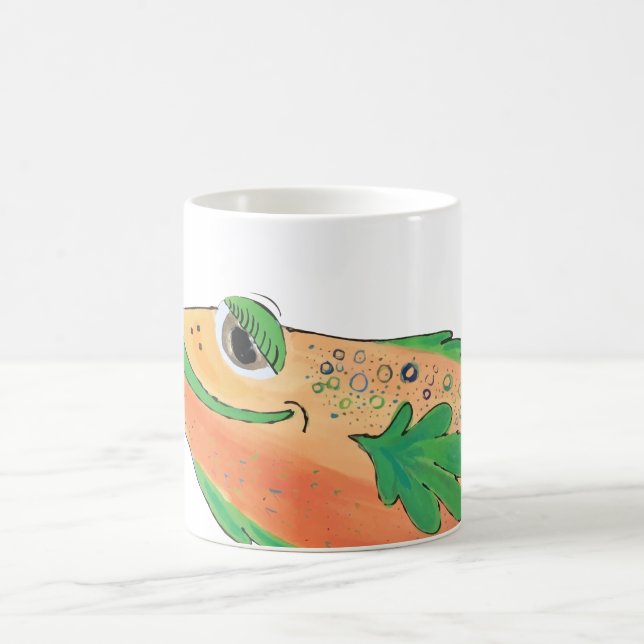 Mug Illustration lunatique de corail de poissons de la (Centre)