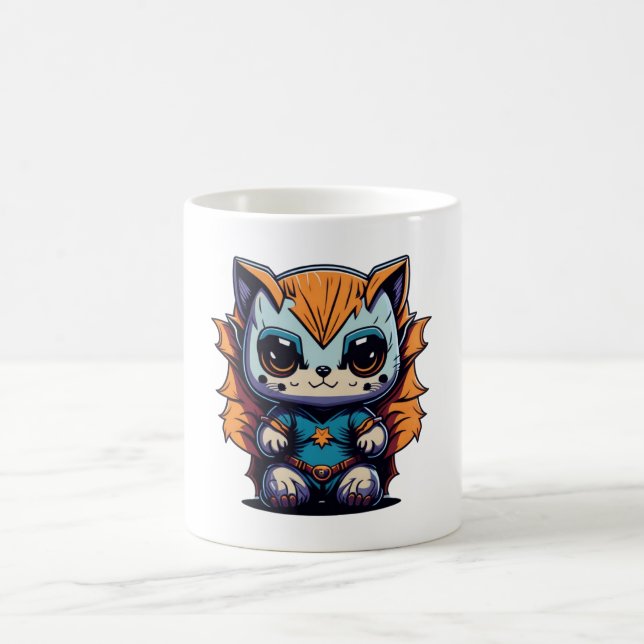 Mug Illustration Magical Baby Animal Superhero (Centre)