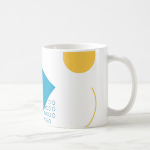 Mug Illustration Memphis, géométrique urbaine, cool et