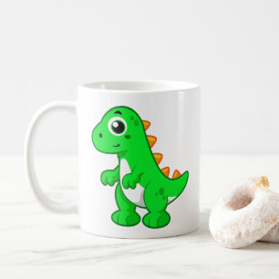 Mug Illustration Mignonne Du Tyrannosaurus Rex.