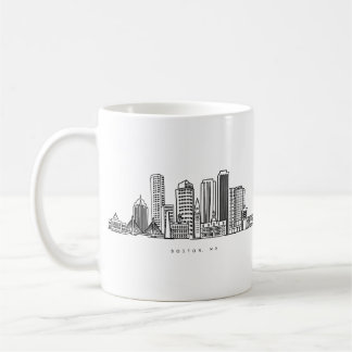 Mug Illustration minimaliste de l'horizon de la ville