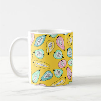 Mug Illustration motif d'impression de fruits tropicau
