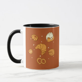 Mug Illustration of bread
