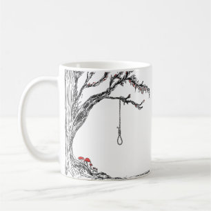 Mug Illustration oie et champignons du cintre