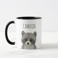 Illustration personnalisée Cute Modern raccoon