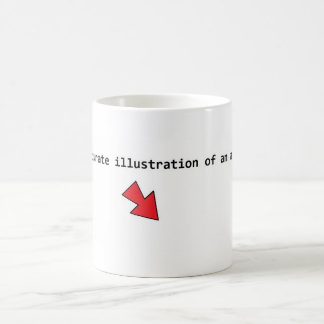Mug Illustration précise d'un atome (Centre)