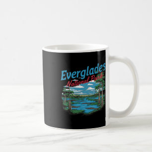 Mug Illustration rétro de randonnée dans le parc natio