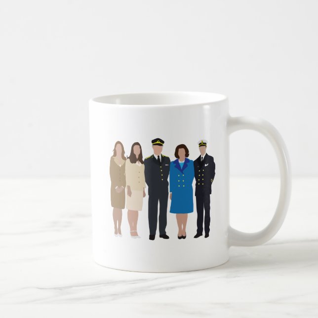 Mug Illustration sans visage de famille royale (Droite)