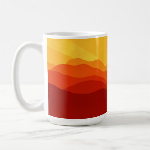 Mug Illustration Sunset Mountains-15662