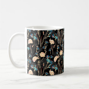 Mug Illustrations de fleurs sauvages. Patte transparen