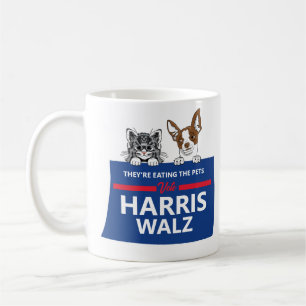 Mug Ils mangent les animaux - Vote Harris Walz