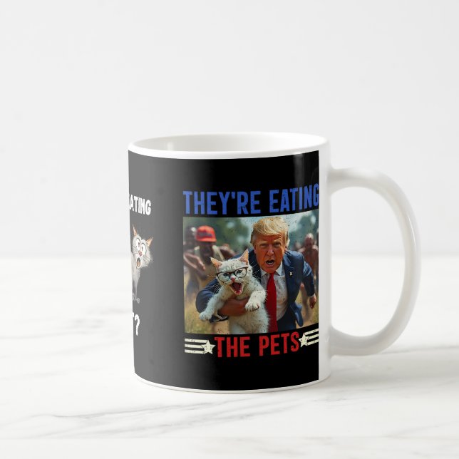 Mug Ils mangent les chiens qu’ils mangent les chats (Droite)