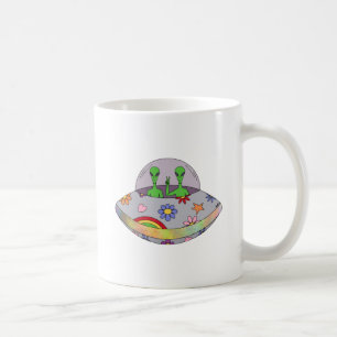 Mug Ils viennent dans l'UFO de paix