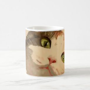 Mug I'm All Ears : Calico Cat Portrait