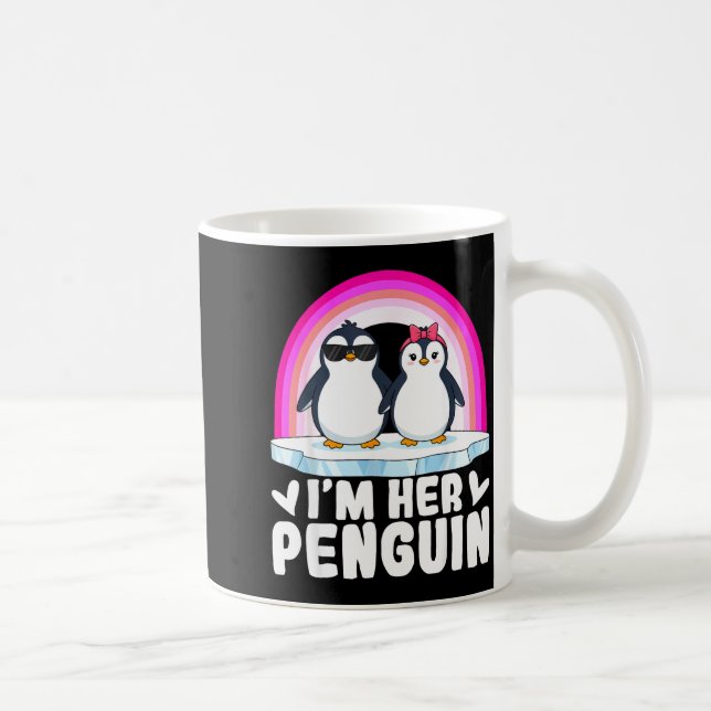 Mug I'm Her Penguin Matching Couple Valentine Love Hea (Droite)