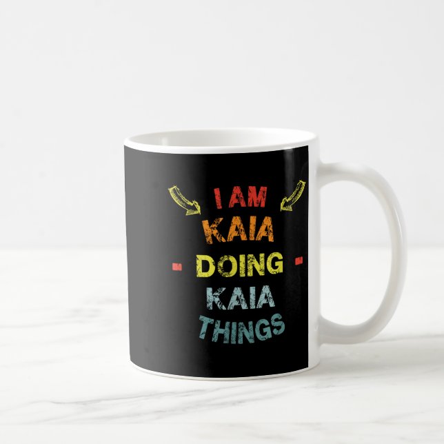 Mug I'm Kaia Doing Kaia Things Cool Funny Christmas Gi (Droite)