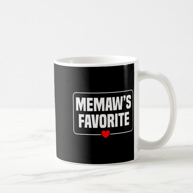Mug I'm Memaw's Favorite Granhild Grandson Granddaught (Droite)