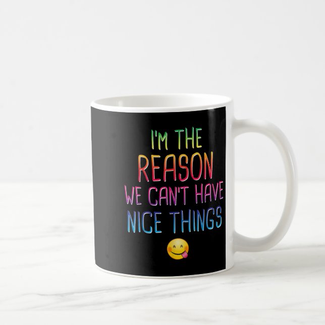 Mug I'm The Reason We Can't Have Nice Things Funny Sar (Droite)