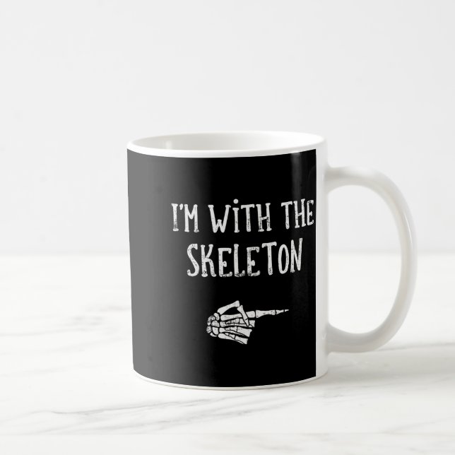 Mug I'm With The Skeleton Matching Couple Costume Hall (Droite)