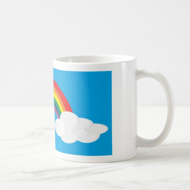 Mug Image de nuage d'arc-en-ciel (Droite)