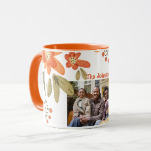 MUG IMAGE FAMILIALE DE LA CHÂSSE FLORALE DE COULEUR D'