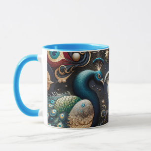 Mug Imaginaire Cute Peacocks Crescent Plumes