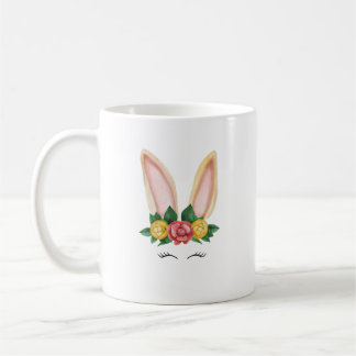 Mug Imaginaire de lapin floral