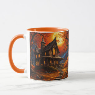 Mug Imaginaire Joli Vivid Vieux Cabine Automne