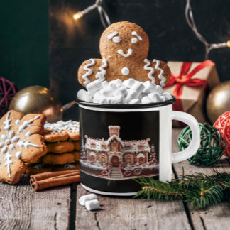 Mug Imaginaire Maison en pain d'épices avec bonbons 2