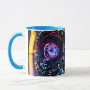 Mug Imaginaire Mignon oeil bleu cyber