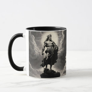 Mug Imaginaire Vigoureux Dieu Grec Nuages