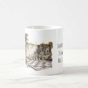 Mug Imaginez Rêve Croire Échiquier Géant