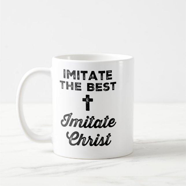 Mug Imiter le meilleur ; Imiter le Christ (Gauche)