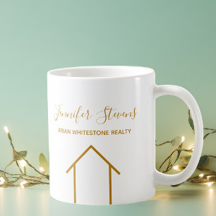 Mug Immobilier Société Chic Gold Custom Realtor