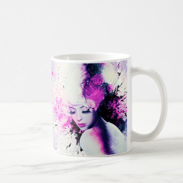 Mug Immortalisé en boue d'encre (11oz) (Droite)
