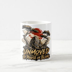 Mug Imperturbable face aux louanges ou au blâme Dhamma