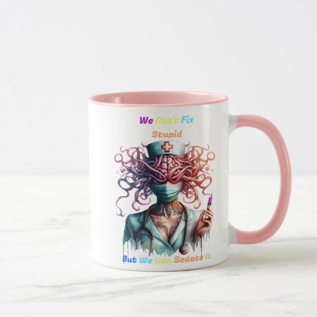 Mug Impossible de réparer l'esprit Médicale surréalist (Droite)