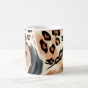 Mug Impression animalière exotique peinte abstraite lé