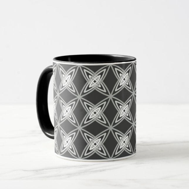 Mug Impression atomique moderne du milieu du siècle -  (Devant gauche)