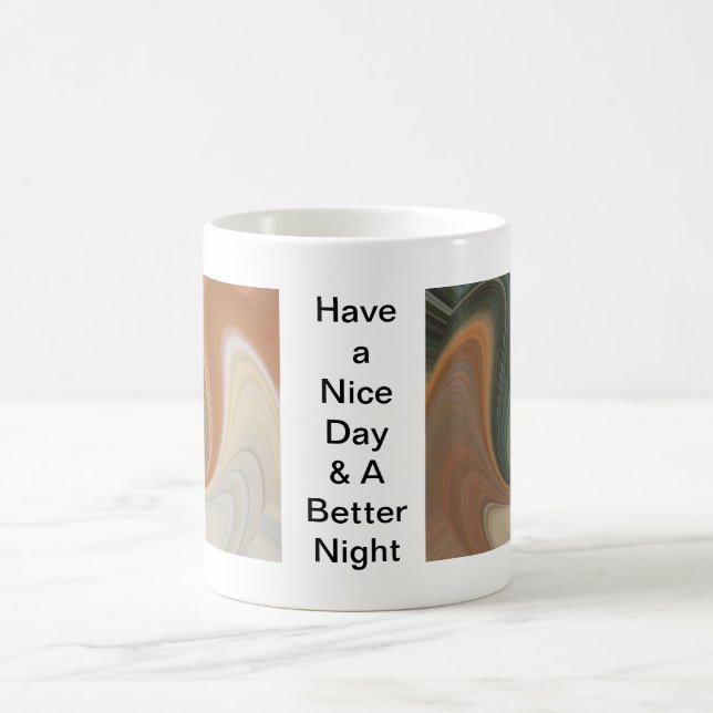 Mug Impression d'art Abstrait rétroactif (Centre)