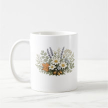 Impression d'art de bouquet de fleurs sauvages vin