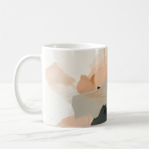 Mug Impression d'art floral abstrait au coquelicot M