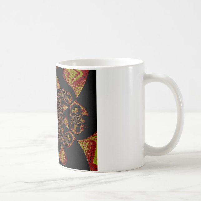 Mug Impression d'art Kaleidoscope crâne (Droite)
